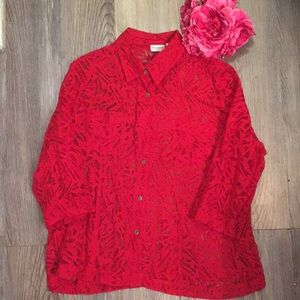 White Stag Peekaboo Blouse XL